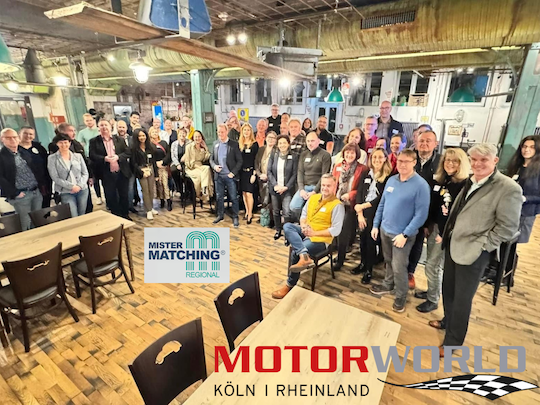 After Work Networking in der Motorworld Inn Eventgarage von MISTER MATCHING REGIONAL 